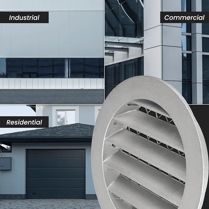 Repa Market 10" Inch Aluminum Black Soffit Air Vent Cover - Image 5