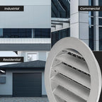 Repa Market 4" Inch Aluminum Black Soffit Air Vent Cover - Image 5