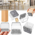 24PCS Square Chair Leg Floor Protectors, Furniture Sliders, Chair Leg Protectors
