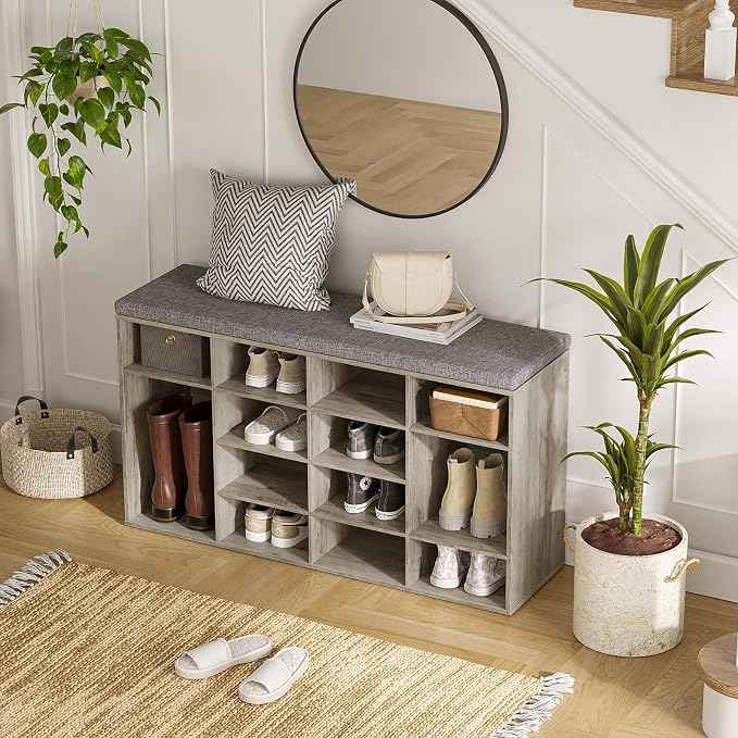 DINZI LVJ Shoe Storage Bench