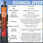Straw Water Filter 8 Pack – Outdoor Camping & Hiking Survival Gear Kit - Image 4
