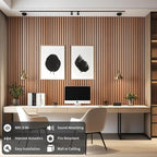Wood Slat Wall Panel, 3D Soundproof Wall Panels, Large Acoustic Panels - Image 4