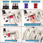 3/4" NPT Industrial Grade 4 Stage Air Compressor Drying System, 0-240 PSI - Image 6