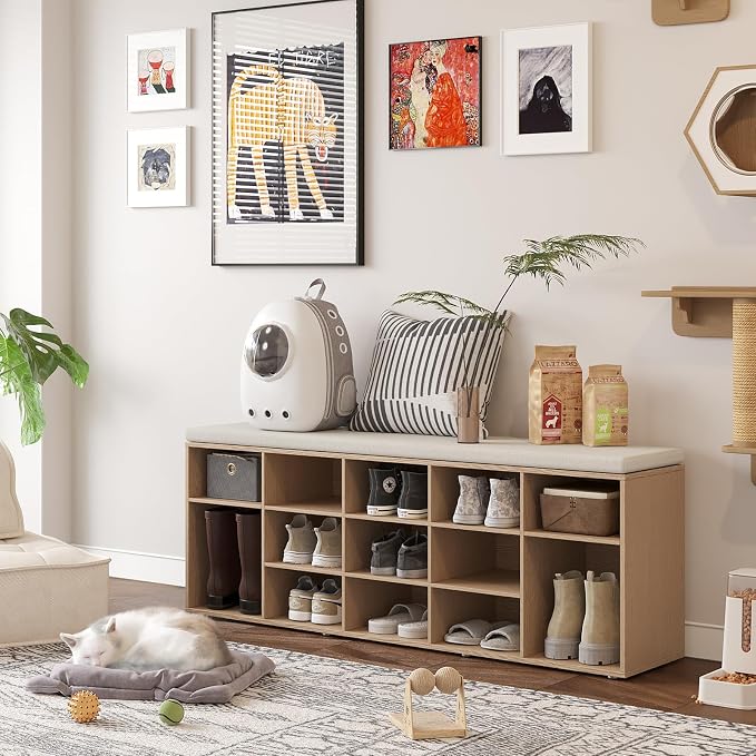 DINZI LVJ Shoe Storage Bench - Image 9