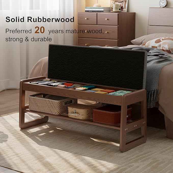 AQIMUELE Shoe Rack Bench, 2 Tiers Shoe Bench