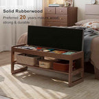 AQIMUELE Shoe Rack Bench, 2 Tiers Shoe Bench