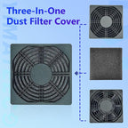 Dust Filter PC 120mm Cooling Fan Filter Dustproof Cover, 2 Pack PC Case Fan - Image 3