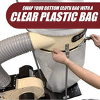 Clear Plastic Dust Collector Replacement Bag 5 Pack 20" Diameter by 43" Long - Image 3