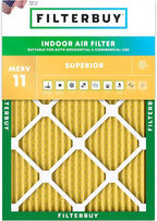 Filterbuy 21x22x1 Air Filter MERV 11 Superior Pet & Allergy Defense, by Filterbuy