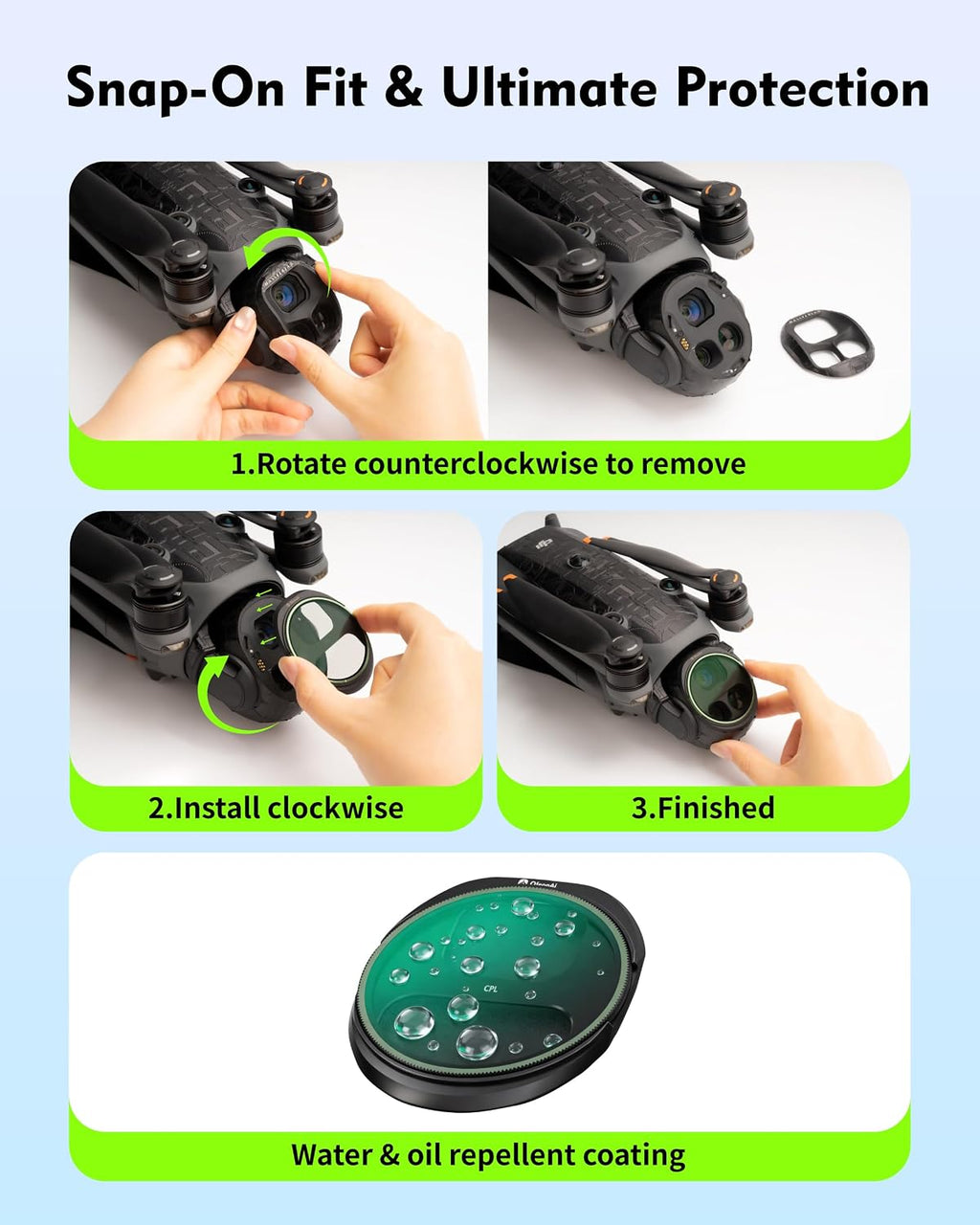 Black Mist 1/4 Filter for DJI Mavic 4 Pro Drone