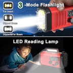 Emergency Radio NOAA Weather Radio Hand Crank & Solar Charging - Image 3
