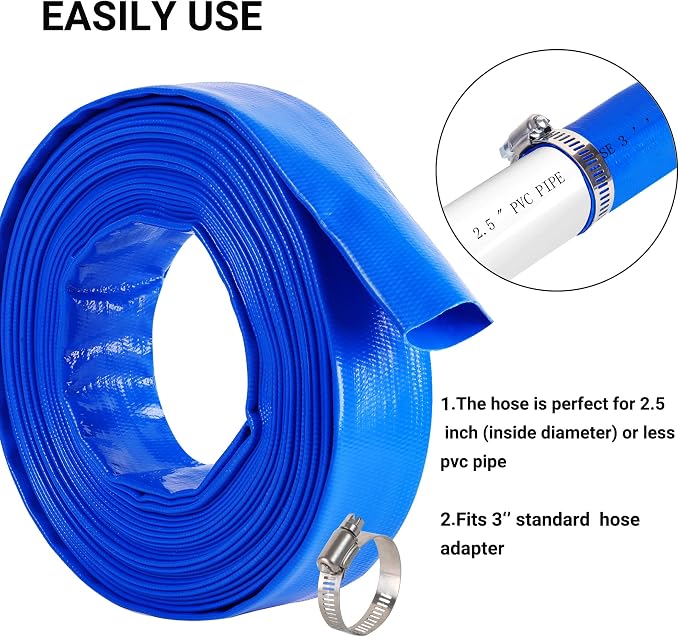 3" x 25 FT Pool Backwash Hose, - Image 5
