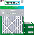 Filterbuy 24x25x4 Air Filter MERV 8 Essential Dust & Allergy Defense, by Filterbuy