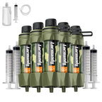 Straw Water Filter 5 Pack – Outdoor Camping & Hiking Survival Gear Kit by Lormandy