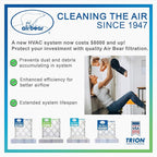 12x36x1 Air Filter MERV 8 TRION Air Bear Pleated HVAC Air Filter Replacement - Image 6