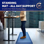 FEATOL Anti Fatigue Mat for Standing, 9/10 Extra Thick Ergonomic Standing Desk