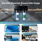 iSpring WGB21B-PB+AHPF12MNPT16X2 2-Stage Whole House Water Filtration System w/ - Image 5