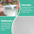 AQUANEAT Aquarium Filter Media Bags 15pcs Fish Tank Extra Fine 100 Micron Mesh - Image 4