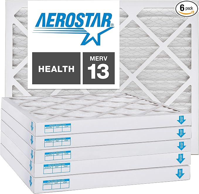 Aerostar 25x25x2 MERV 13-6 Count by AirFiltersDelivered