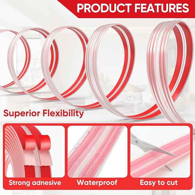 Wall Corner Protector Peel and Stick Wall Molding Trim Flexible Corner Guard