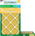 Filterbuy 12x24x1 Air Filter MERV 11 Superior Pet & Allergy Defense, by Filterbuy