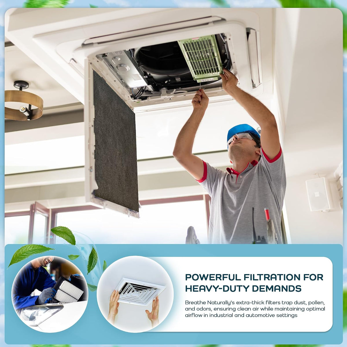 Breathe Naturally Universal Cut To Fit Carbon Activated Air Filter