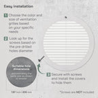 Vent Systems 8" Inch White Soffit Vent Cover - Image 4