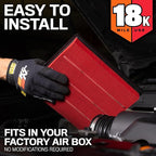 K&N Engine Air Filter: Long Life 18, 000 Mile Replacement Air Filter: Compatible - Image 4