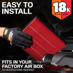 K&N Engine Air Filter: Long Life 18, 000 Mile Replacement Air Filter: Compatible - Image 4