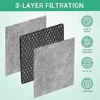 6 Pack Refrigerator Air Filter Replacement, Compatible - Image 4