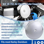 18-760 Air Cleaner Outer Cover for Billet Sucker and Big Sucker Stage, Chrome - Image 2