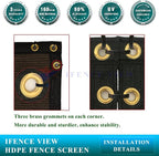 Ifenceview 6'x1' to 6'x100' Brown Shade Cloth Panels Fence Privacy Screen - Image 5