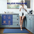 FEATOL Anti Fatigue Mat for Standing, 9/10 Extra Thick Ergonomic Standing Desk