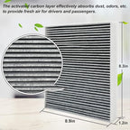 2Pcs Capume for Cabin Air Filter JM133 Fits for 2021-2025 Elantra, 2022-2024 - Image 3