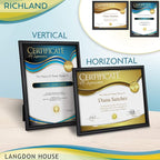 Langdon House 8.5x11 Certificate Frames Set Distinguished Edging - Image 5