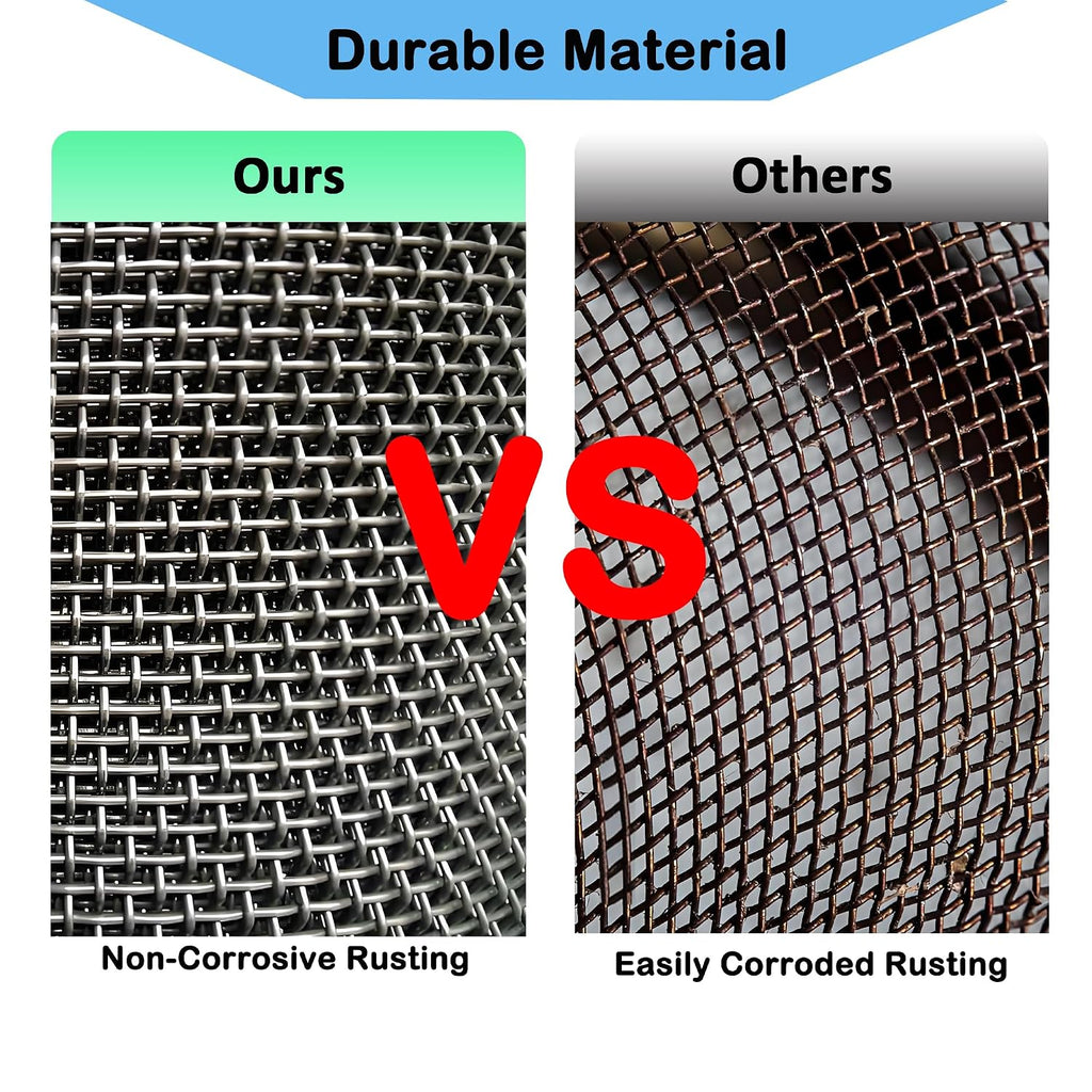 304 Stainless Steel Mesh Screen#20Mesh -Size:15.7"x47.2"(40x120cm)