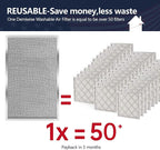 16x25x1 Electrostatic Air Filter, MERV 8 Reusable Aluminum AC/HVAC Furnace - Image 2