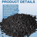 Timgle Bulk Water Air Filter Activated Charcoal Coconut Hull Granular Activated - Image 3