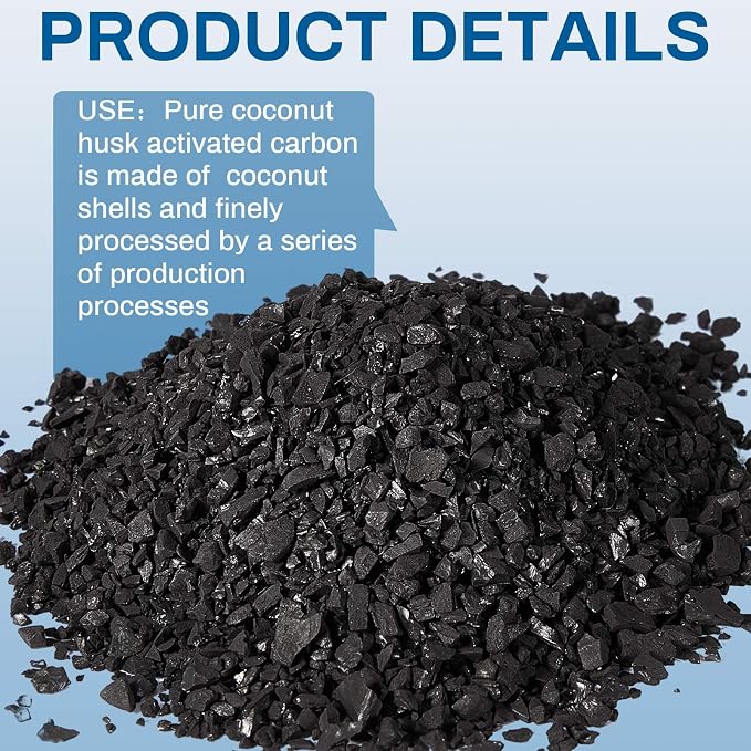 Timgle Bulk Water Air Filter Activated Charcoal Coconut Hull Granular Activated - Image 3