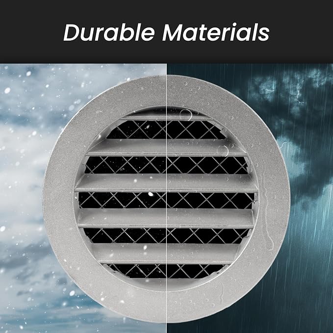 Repa Market 8" Inch Scratch Resistant Black Soffit Air Vent Cover - Image 4