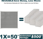 12x20x1 Reusable Air Filter, MERV 8, Permanent Electrostatic Air Filter - Image 4
