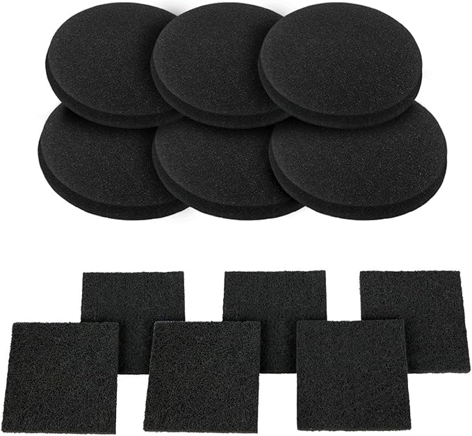 12 Pieces Counter Top Activated Carbon Compost Bin Filters by BRENSTEN