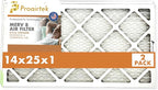 Proairtek AF14251M08SWH Model 14x25x1 Pack of 2 Air Filters, MERV 8; Ideal by Unknown