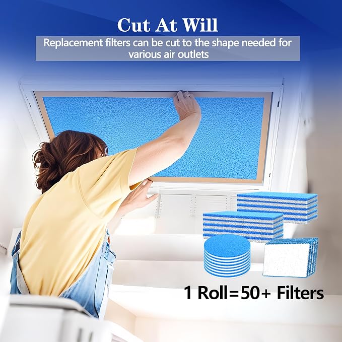Air Vent Filter, MERV 8 Electrostatic Air Filter Roll, Rv Ac Vent, Refrigeration - Image 5