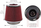Cartman Clamp-On Engine Air Filter, Fit Intake Tube - Image 2