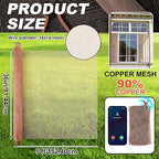 Zonon 90% Pure Copper Mesh Screen 36 Inch x 5 ft, 16x16 Mesh Copper Roll Wire - Image 2