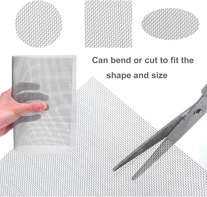 304 Woven Wire Mesh 30 Mesh Cloth, Stainless Steel Screen Roll, Ventilation - Image 6