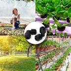 30 Pack Quick Connect 1/4" Drip Irrigation Elbow Coupling Connector, Universal - Image 7