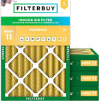 Filterbuy 18x20x4 Air Filter MERV 11 Superior Pet & Allergy Defense, by Filterbuy