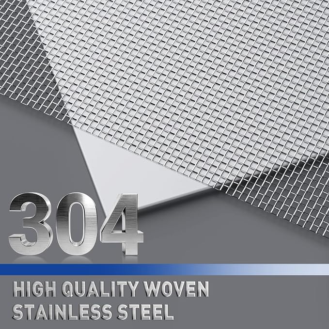 MAGZO 304 Stainless Steel Mesh Screen Roll 47in x 10ft - Image 3